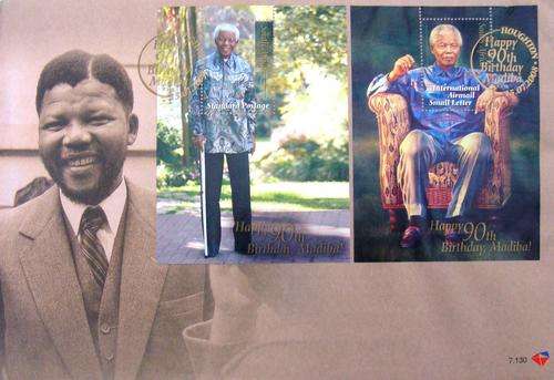 Nelson Mandela 90th BIRTHDAY FDC - 10 Available